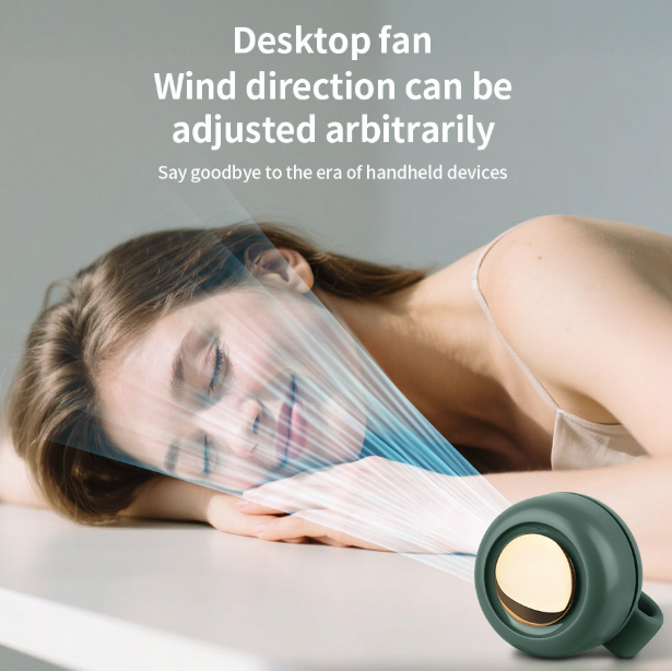 Bladeless USB Rechargeable Mini Fan with Waist Clip